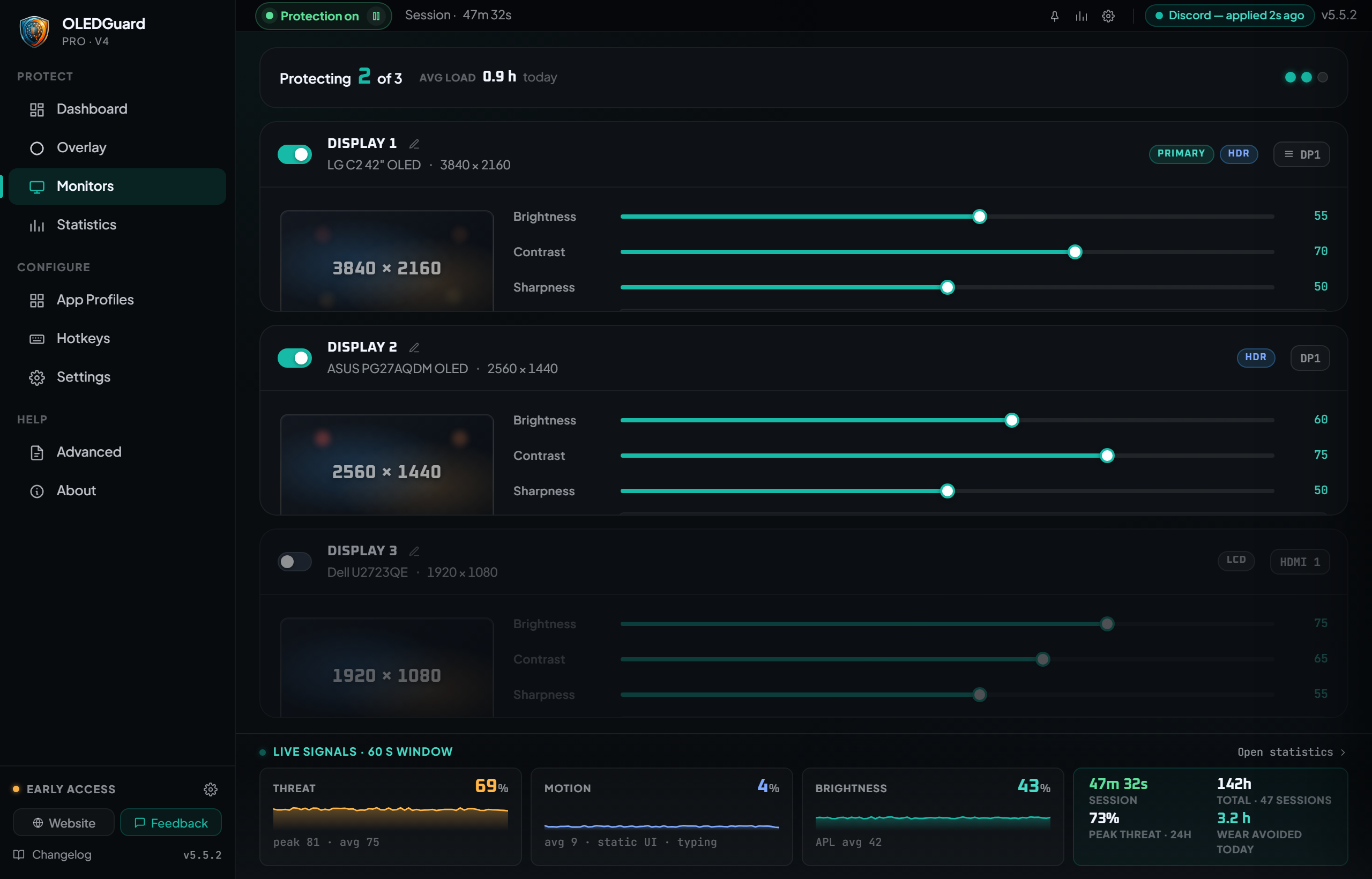 OLED Guard Pro: Monitores